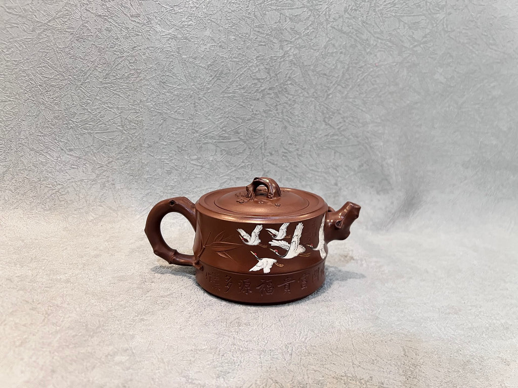 省大师之作 【梅竹双清套组】原矿紫朱泥（老师家藏料 好泡养） 280cc