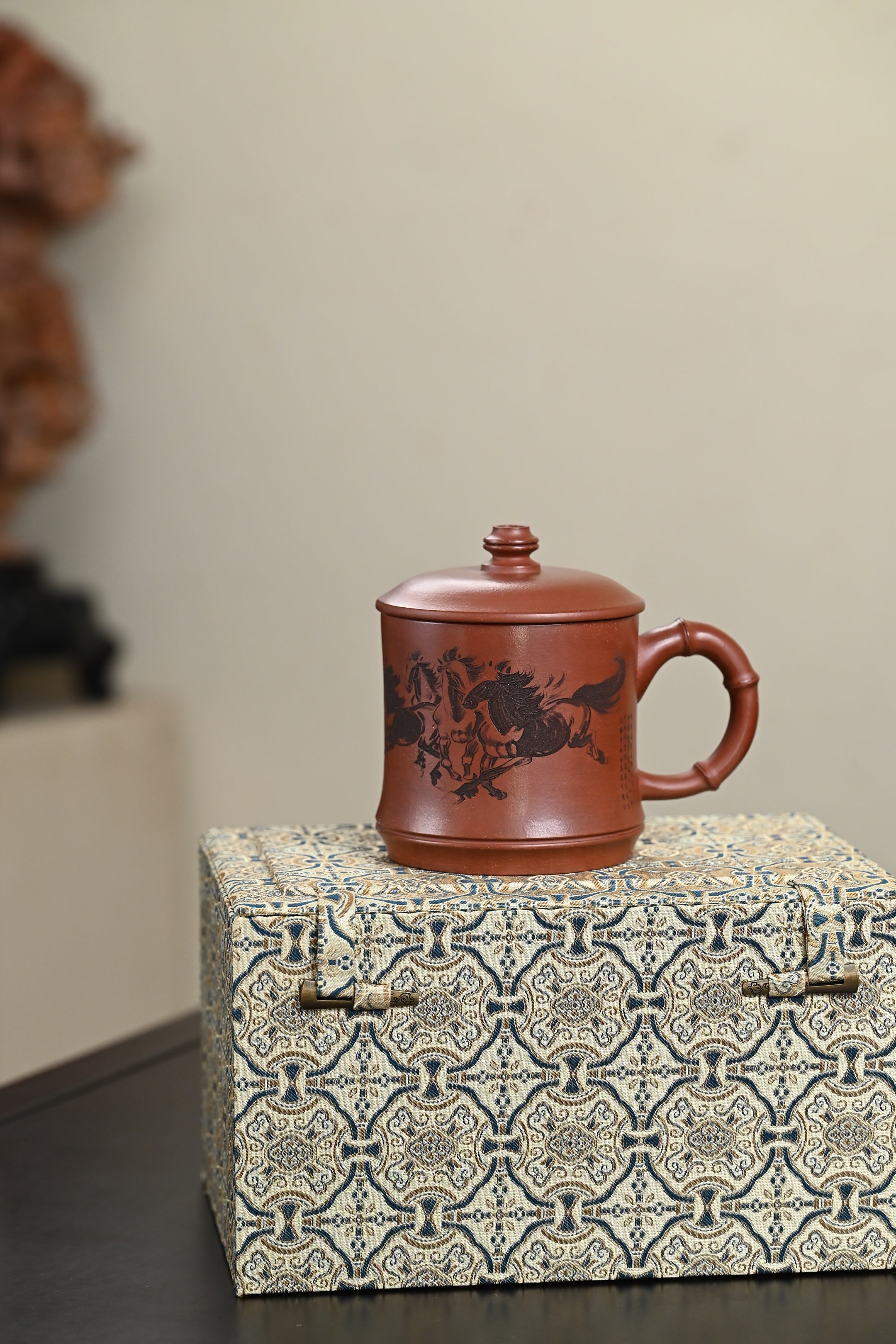 新品· 盖杯·底槽清·容量450cc·陈华军（国家级工艺美术师）
