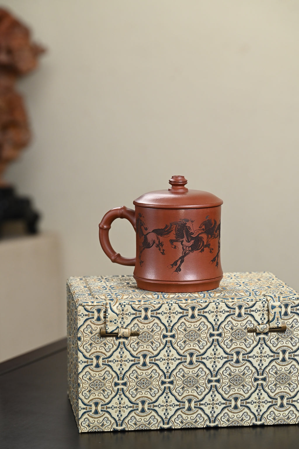 新品· 盖杯·底槽清·容量450cc·陈华军（国家级工艺美术师）