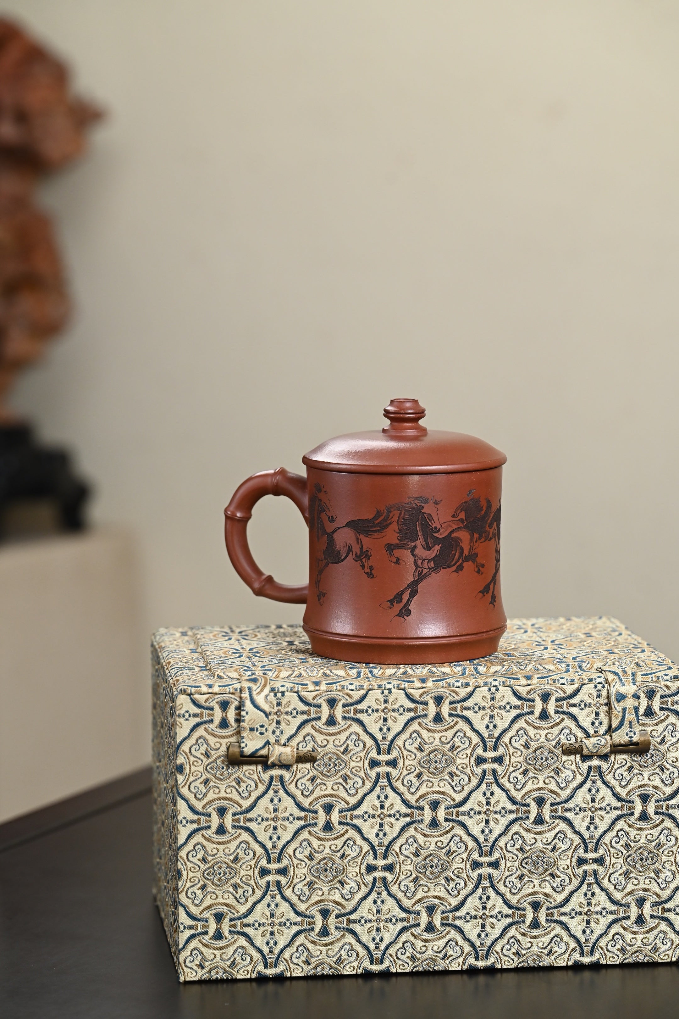 新品· 盖杯·底槽清·容量450cc·陈华军（国家级工艺美术师）