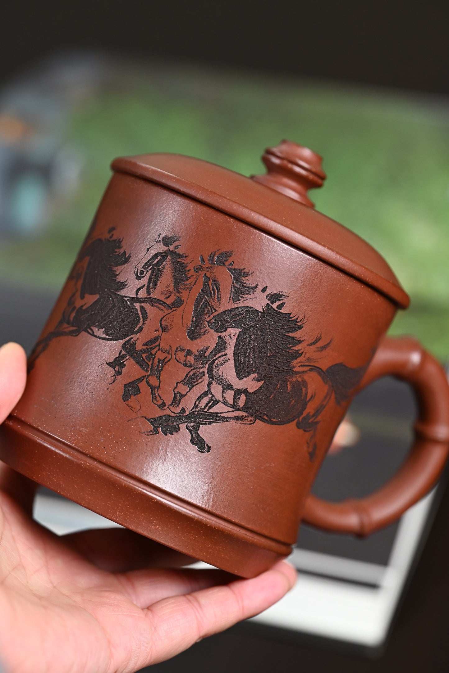 新品· 盖杯·底槽清·容量450cc·陈华军（国家级工艺美术师）