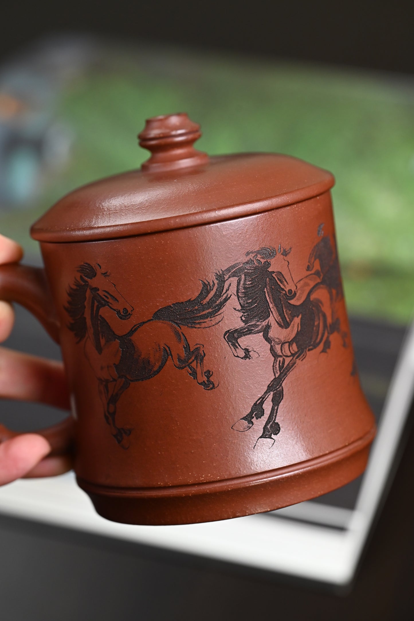 新品· 盖杯·底槽清·容量450cc·陈华军（国家级工艺美术师）