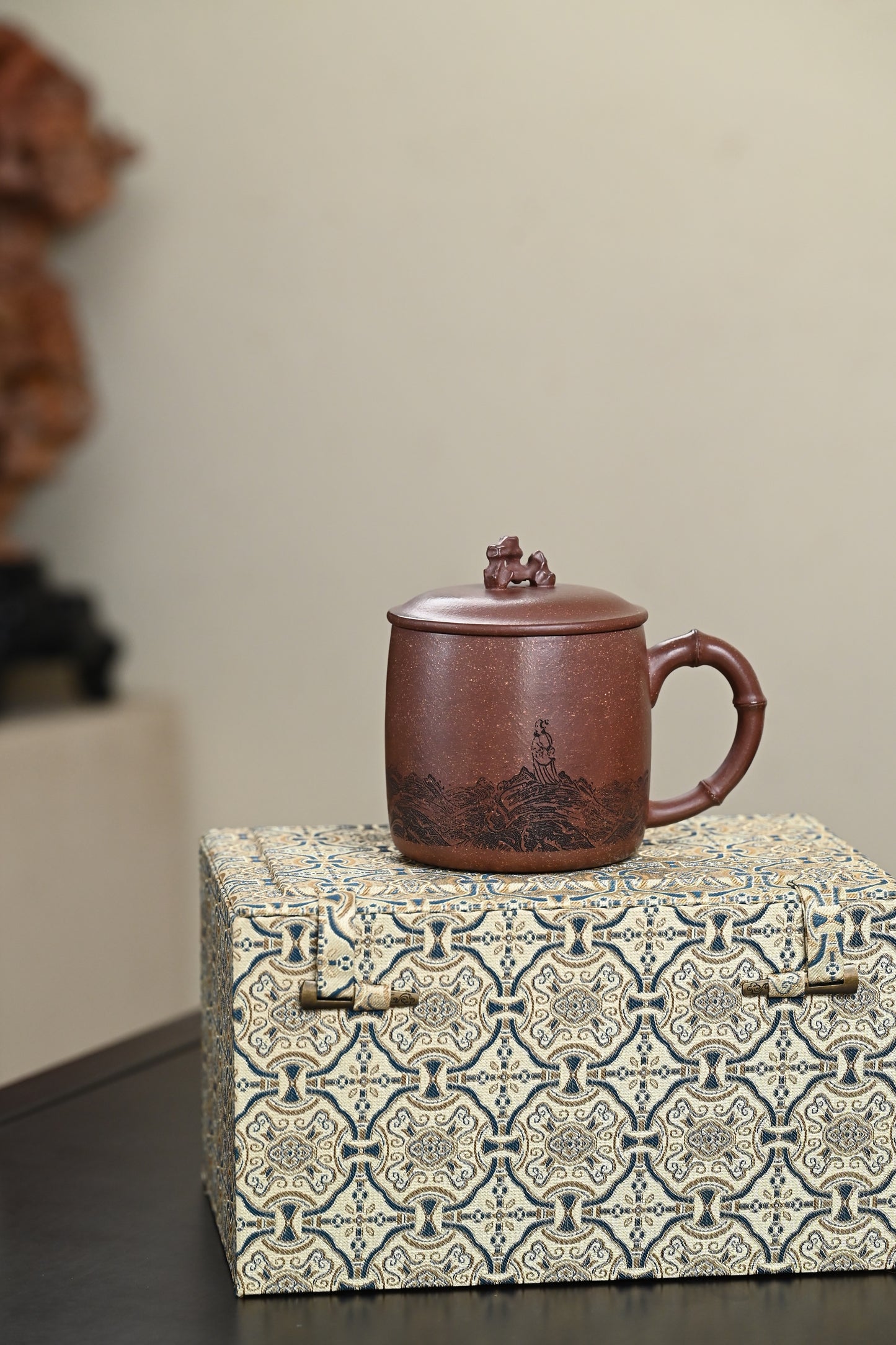 新品·盖杯·紫袍金砂·容量450cc·陈华军（国家级工艺美术师）