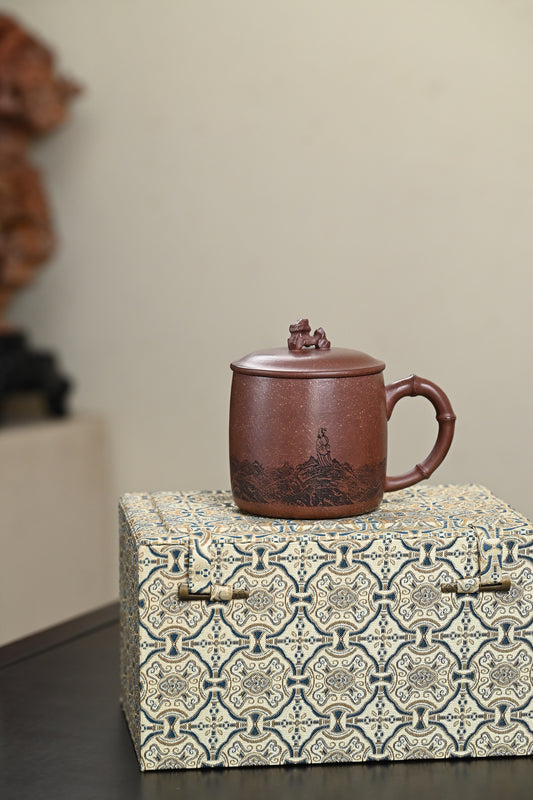 新品·盖杯·紫袍金砂·容量450cc·陈华军（国家级工艺美术师）