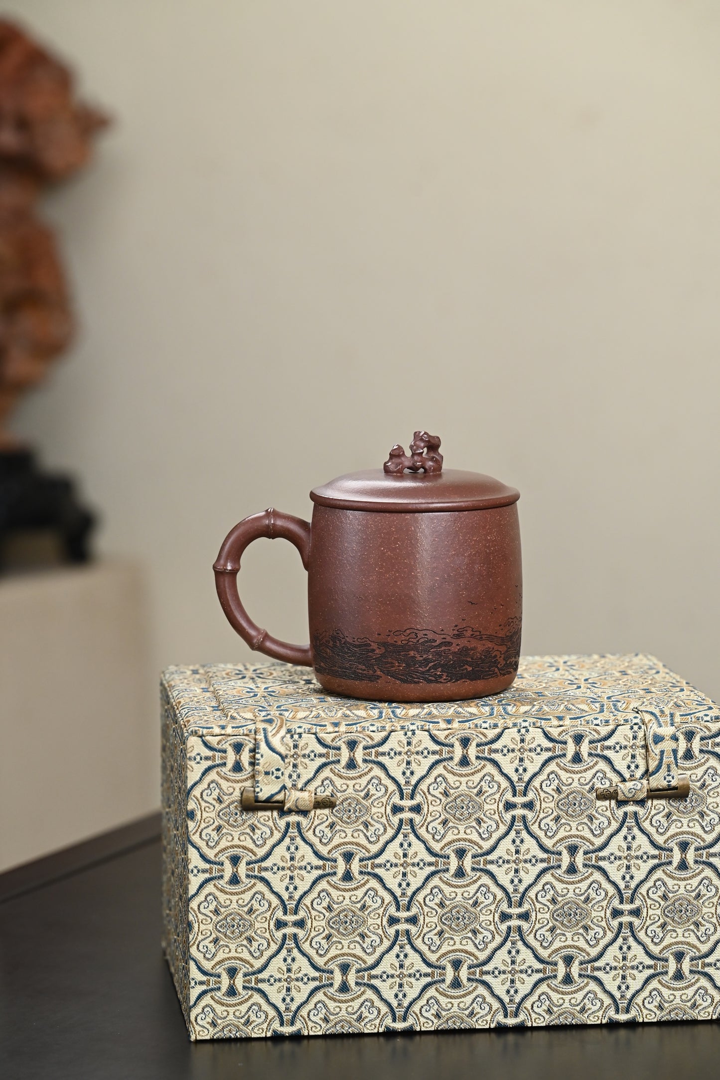 新品·盖杯·紫袍金砂·容量450cc·陈华军（国家级工艺美术师）