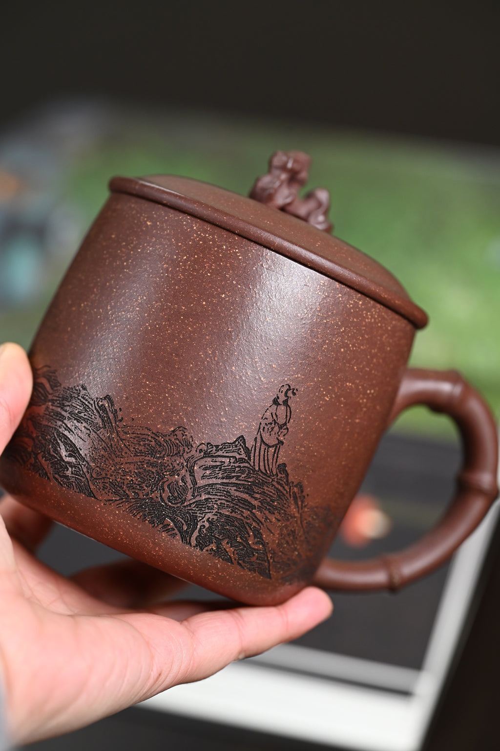 新品·盖杯·紫袍金砂·容量450cc·陈华军（国家级工艺美术师）