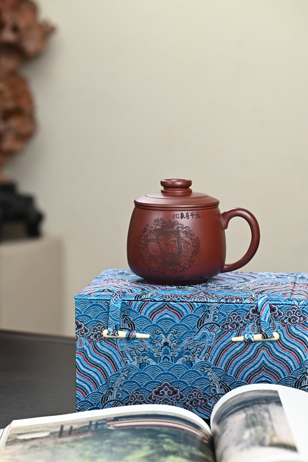 新品·盖杯·底槽清·容量450cc·陈华军（国家级工艺美术师）