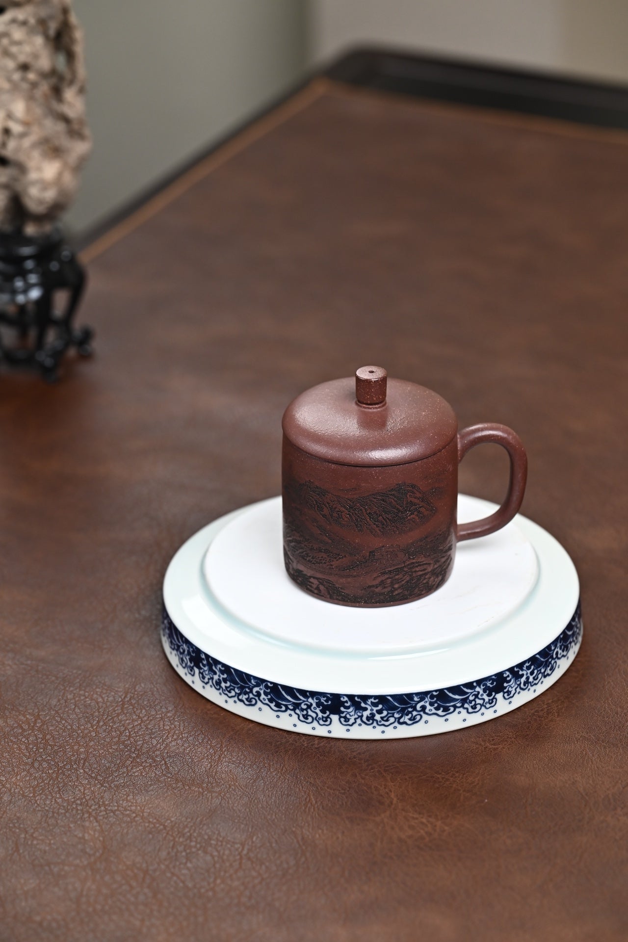 新品· 盖杯·紫玉金砂·容量200cc·陈华军（国家级工艺美术师）