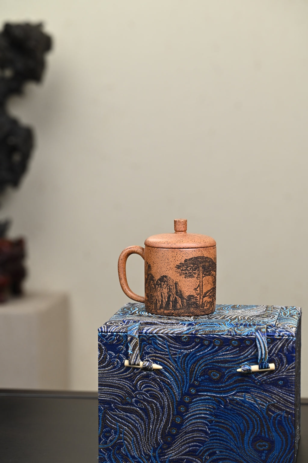 新品·盖杯·特高温龙骨金砂·容量200cc·陈华军（国家级工艺美术师）
