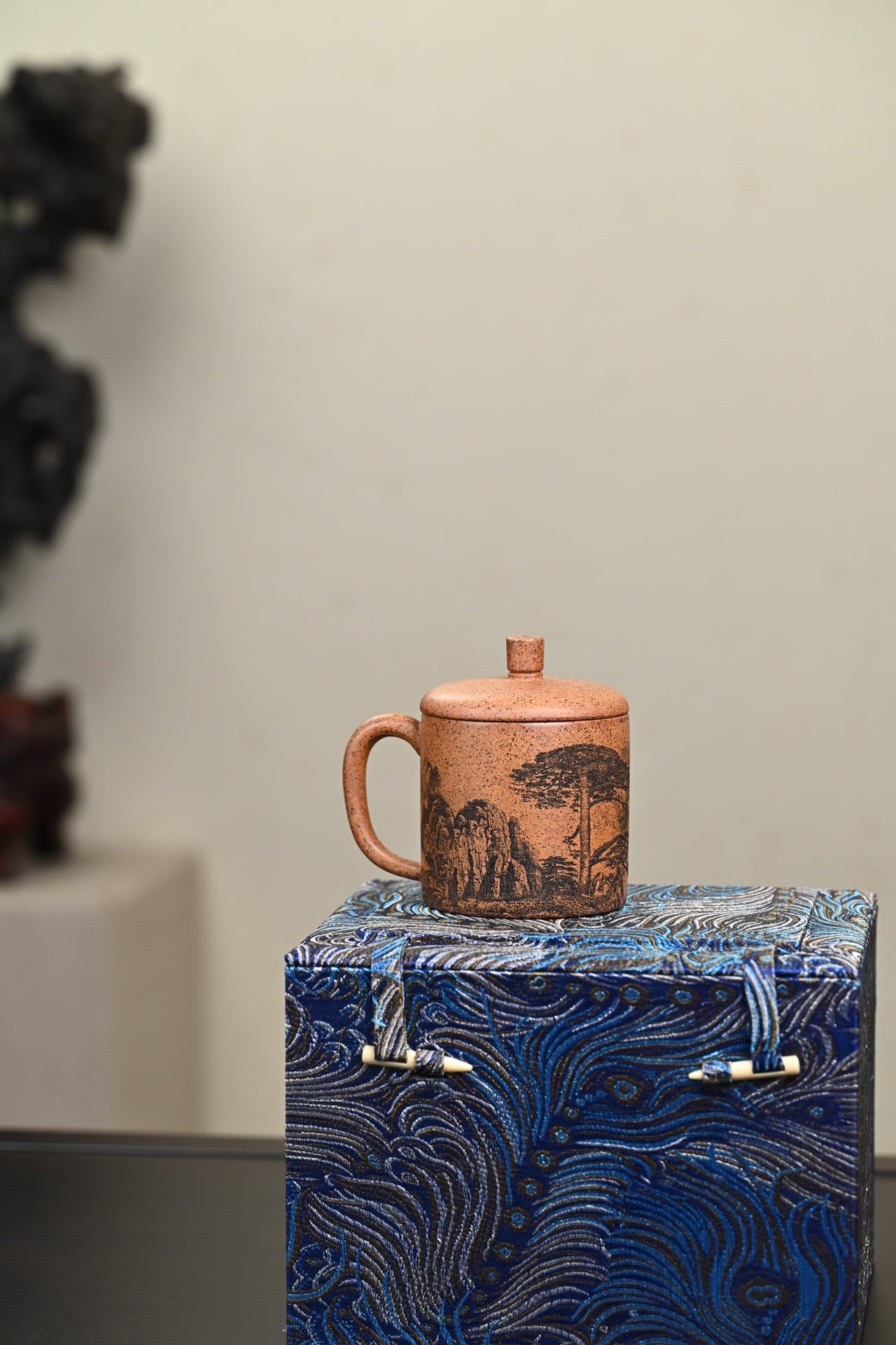 新品·盖杯·特高温龙骨金砂·容量200cc·陈华军（国家级工艺美术师）