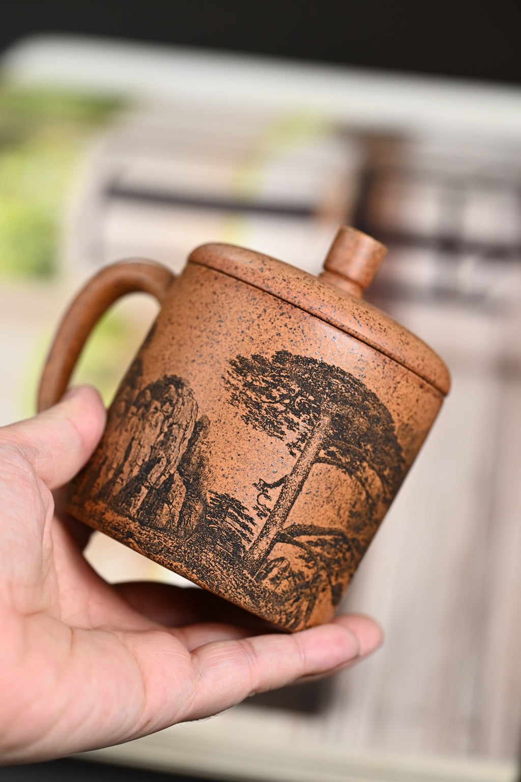 新品·盖杯·特高温龙骨金砂·容量200cc·陈华军（国家级工艺美术师）