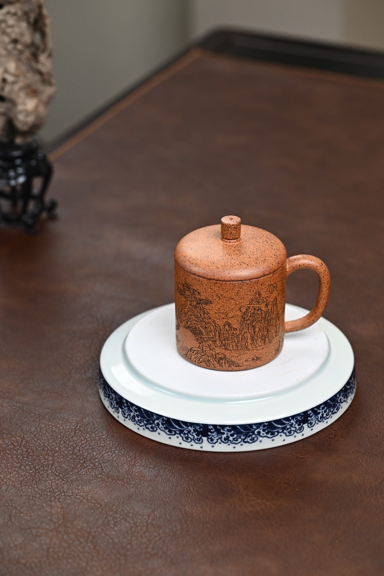 新品· 盖杯·特高温龙骨金砂·容量200cc·陈华军（国家级工艺美术师）