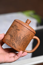新品· 盖杯·特高温龙骨金砂·容量200cc·陈华军（国家级工艺美术师）