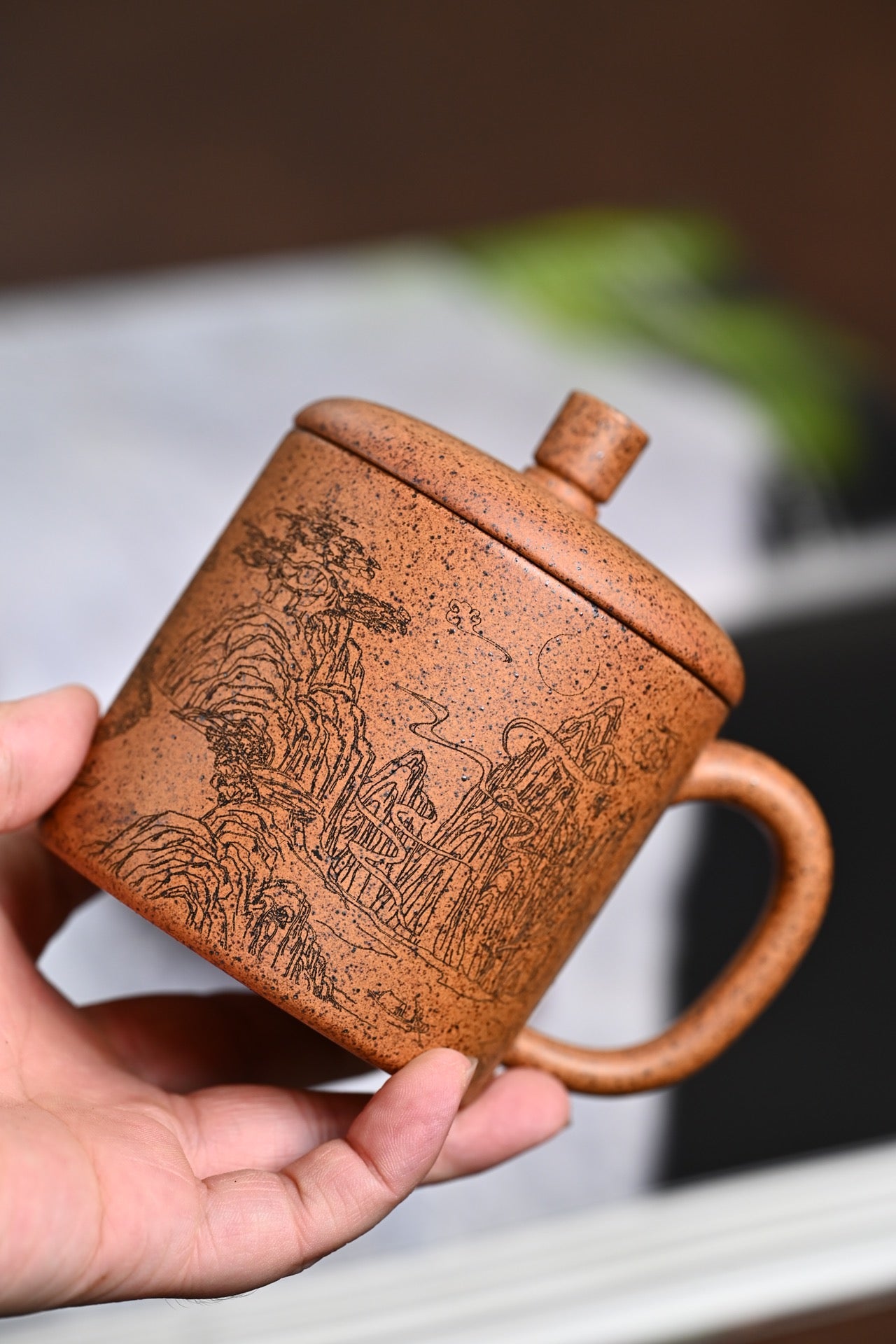 新品· 盖杯·特高温龙骨金砂·容量200cc·陈华军（国家级工艺美术师）