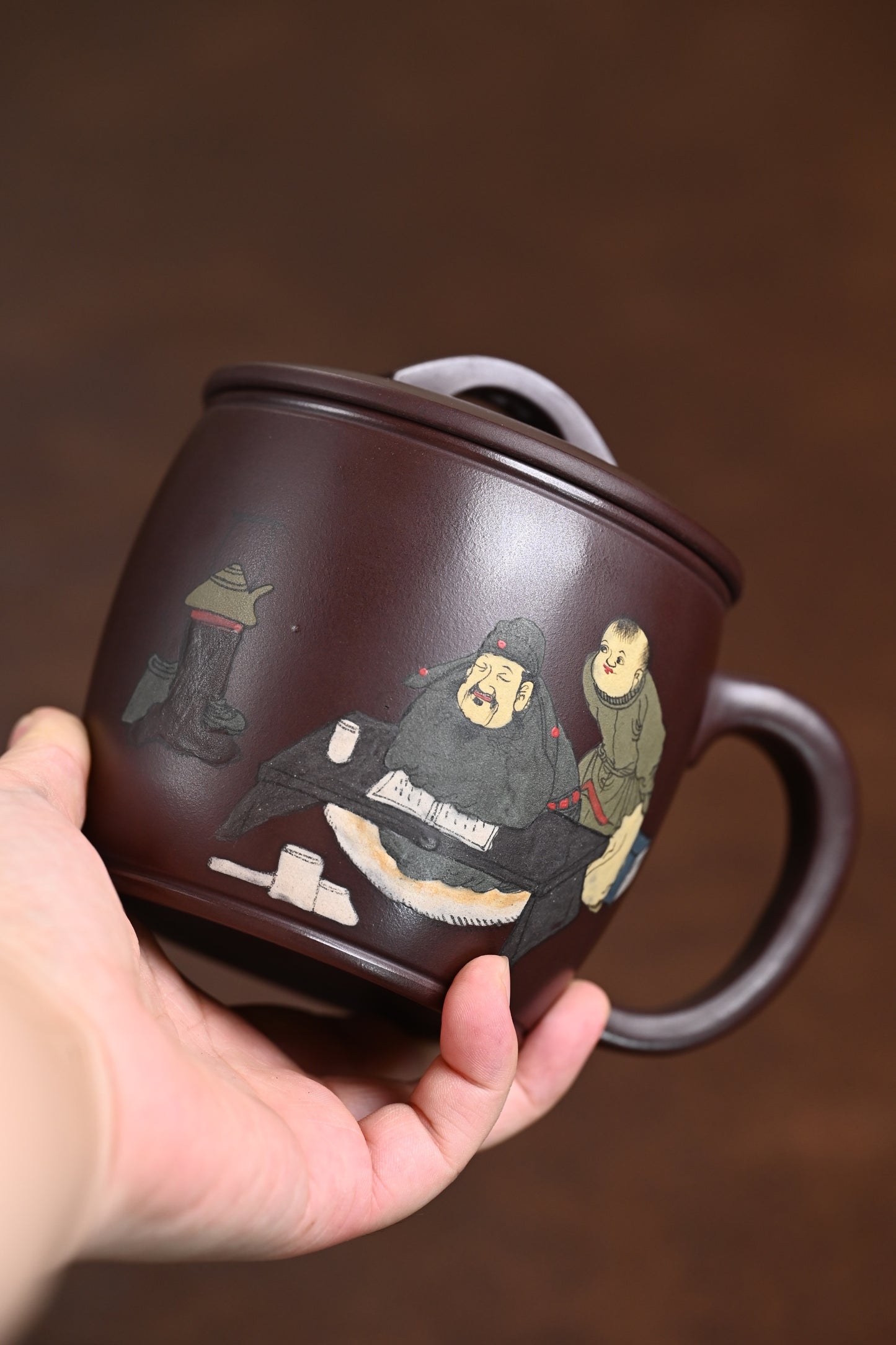 新品· 盖杯·一厂老紫泥·470cc