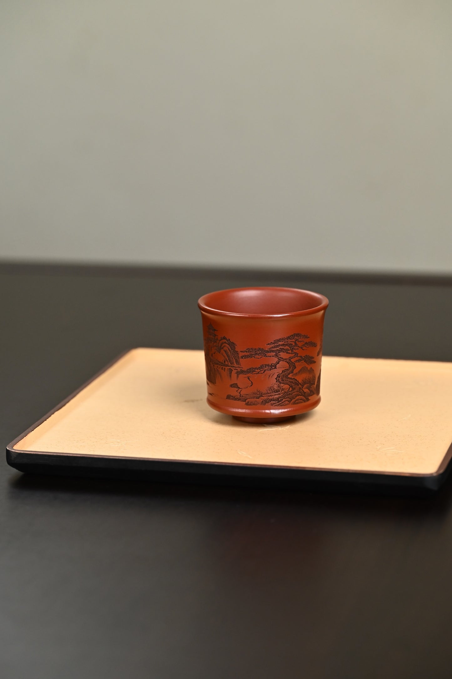 新品· 『主人杯』 极品皱皮朱泥·容量150cc（🈵️）