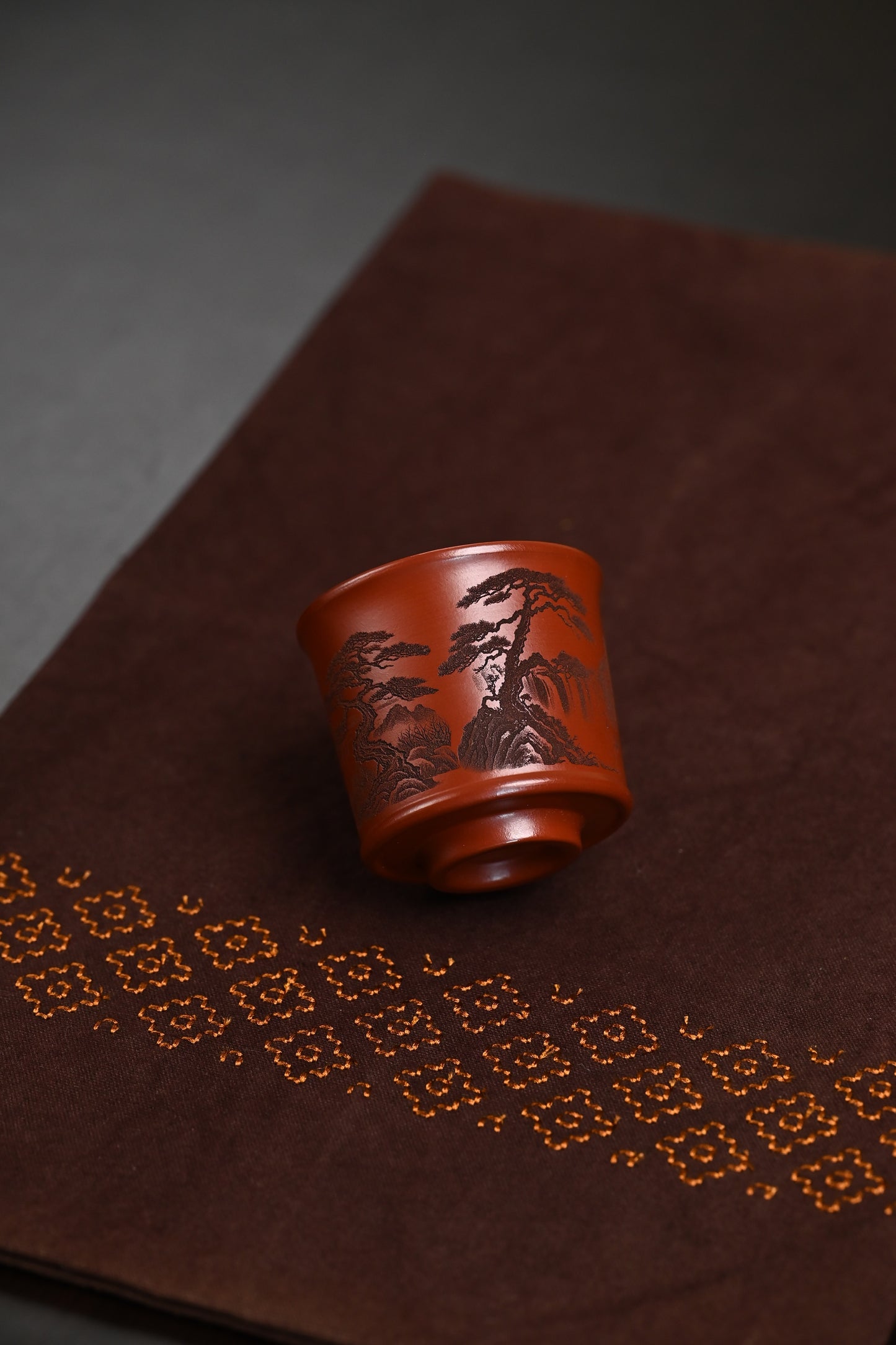 新品· 『主人杯』 极品皱皮朱泥·容量150cc（🈵️）