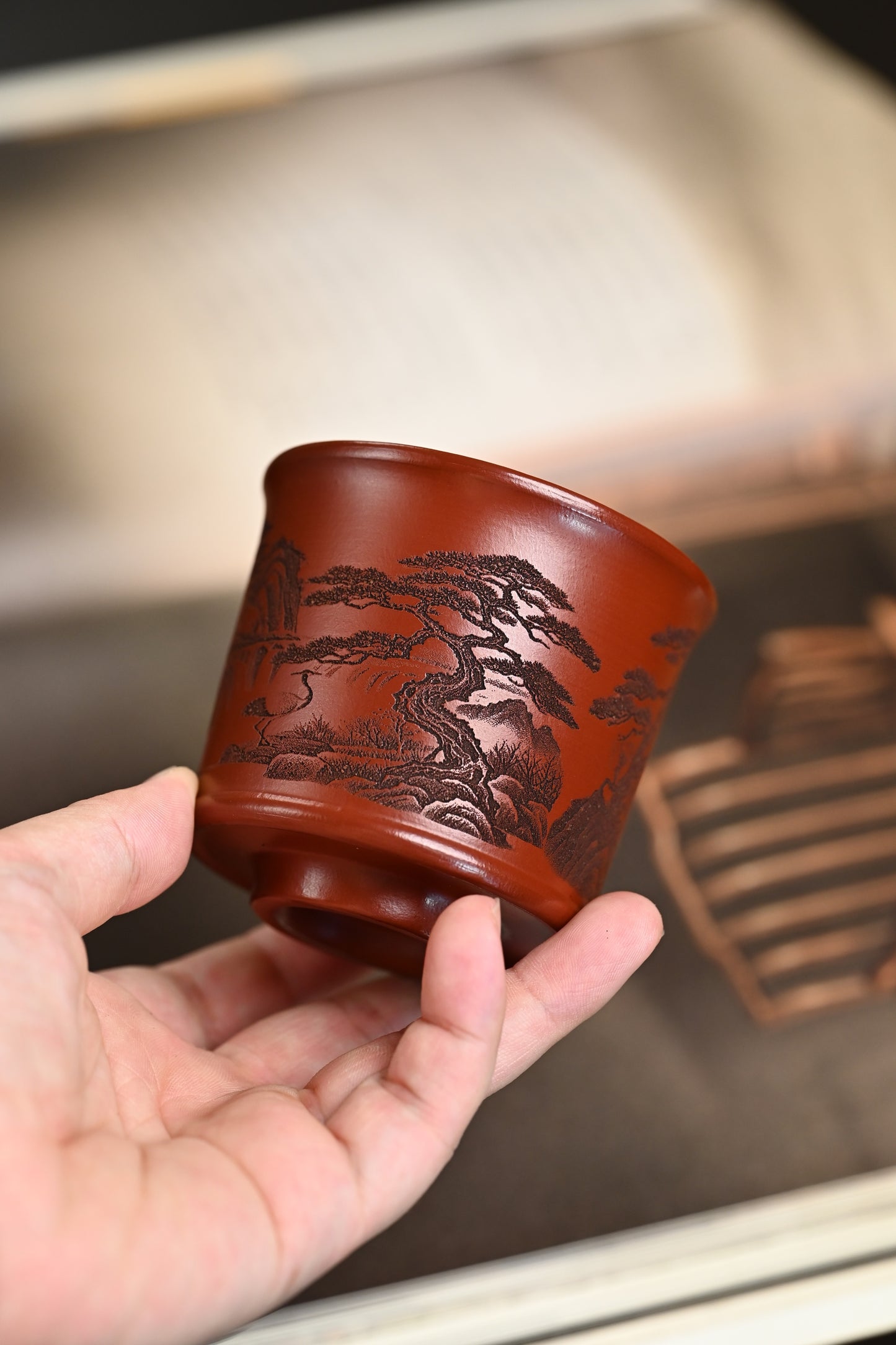 新品· 『主人杯』 极品皱皮朱泥·容量150cc（🈵️）