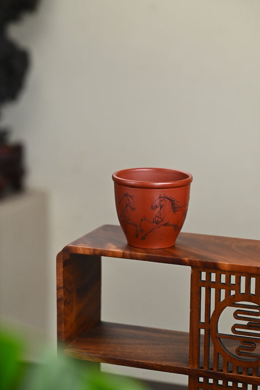 新品· 『主人杯』 极品皱皮朱泥·容量220cc（🈵️）