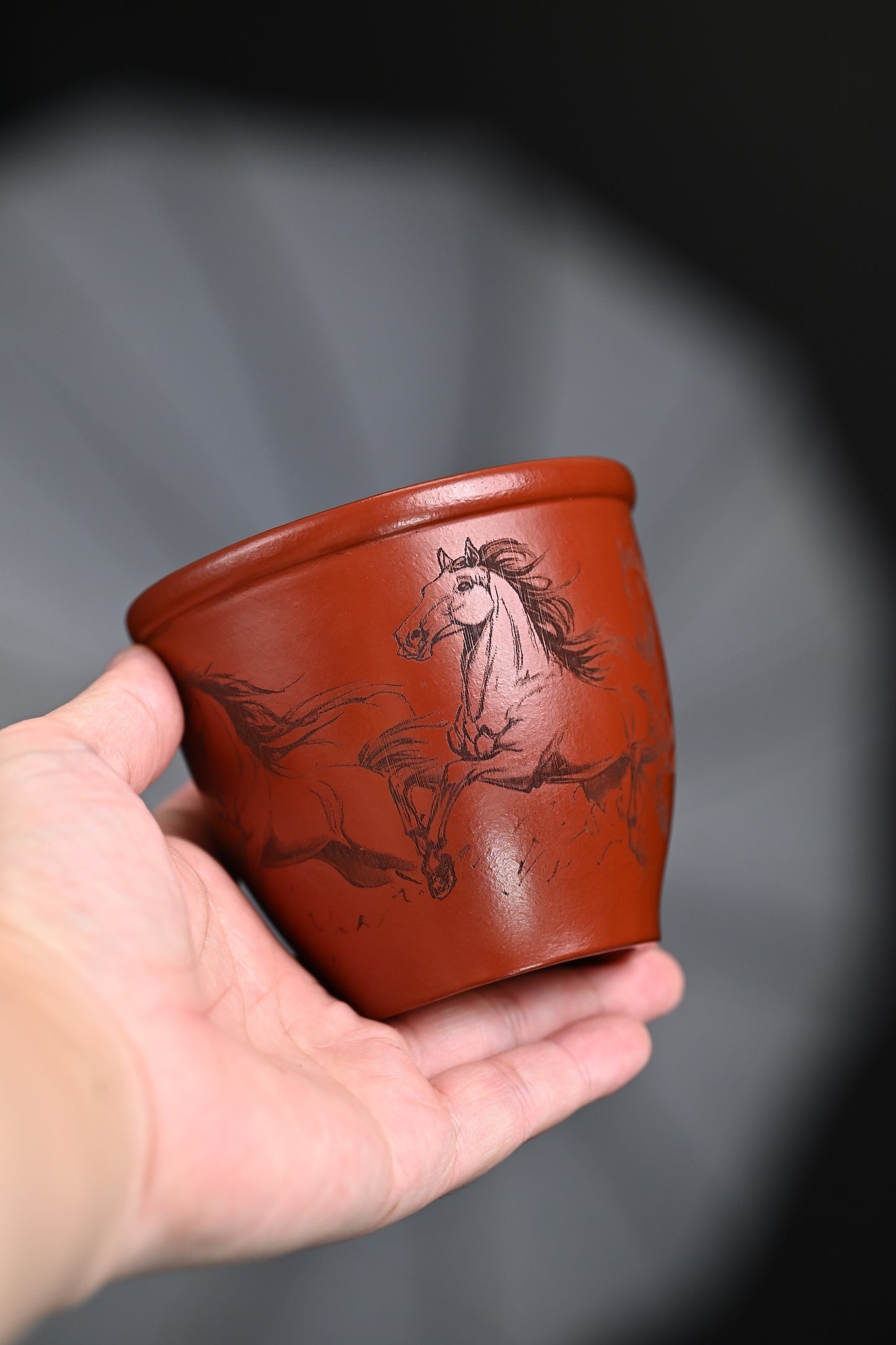 新品· 『主人杯』 极品皱皮朱泥·容量220cc（🈵️）