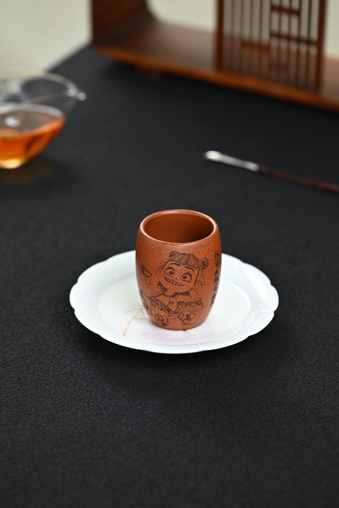 新品· 『主人杯』刻绘·哪吒 红降坡·容量130cc（🈵️）