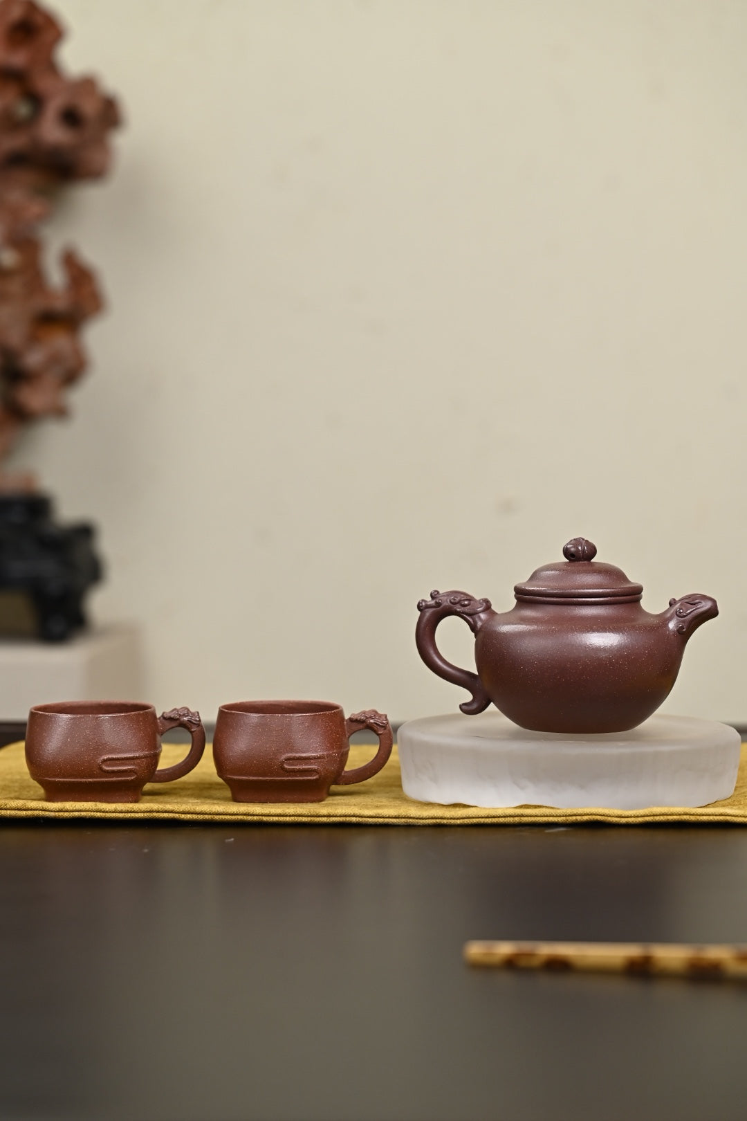 『莲子』套组 紫玉金砂·壶300cc·杯80cc 内推·陈华军（国家级工艺美术师）
