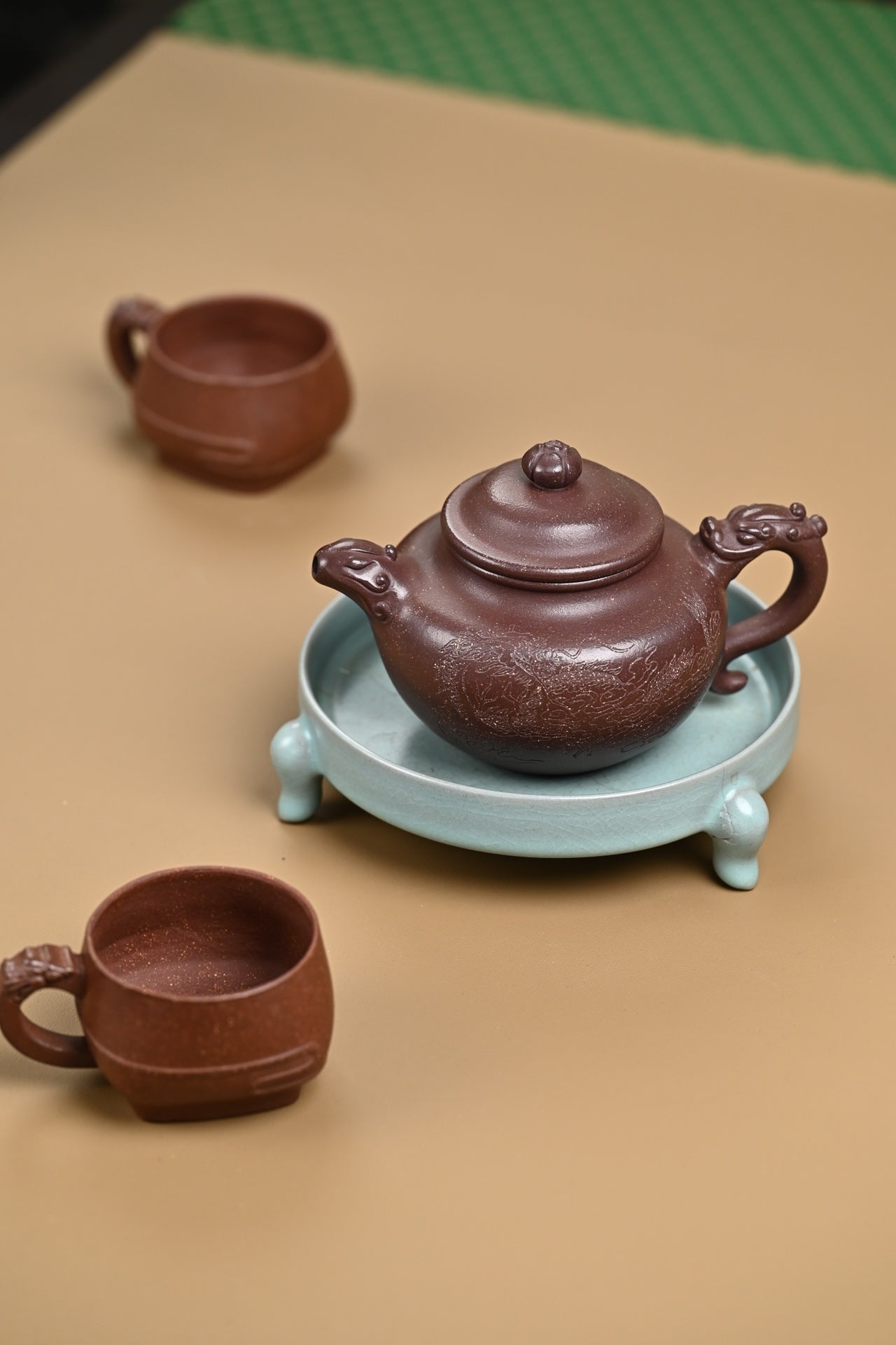 『莲子』套组 紫玉金砂·壶300cc·杯80cc 内推·陈华军（国家级工艺美术师）