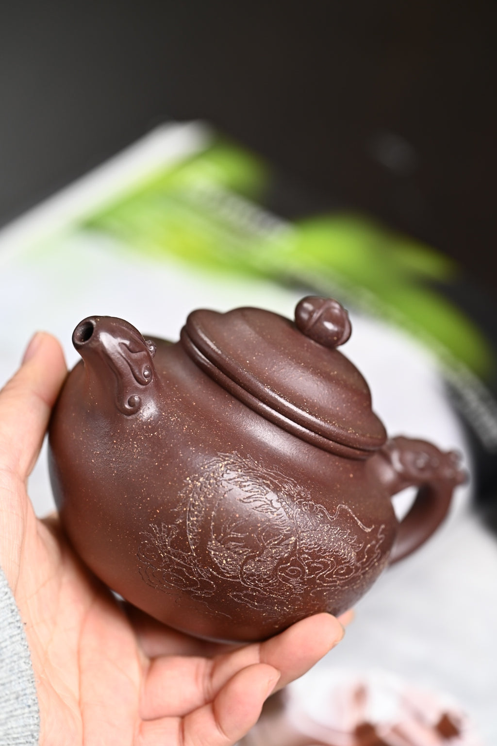 『莲子』套组 紫玉金砂·壶300cc·杯80cc 内推·陈华军（国家级工艺美术师）