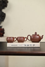 『四方龙尊』套组 紫玉金砂·壶280cc·杯80cc·内推·陈华军（国家级工艺美术师）