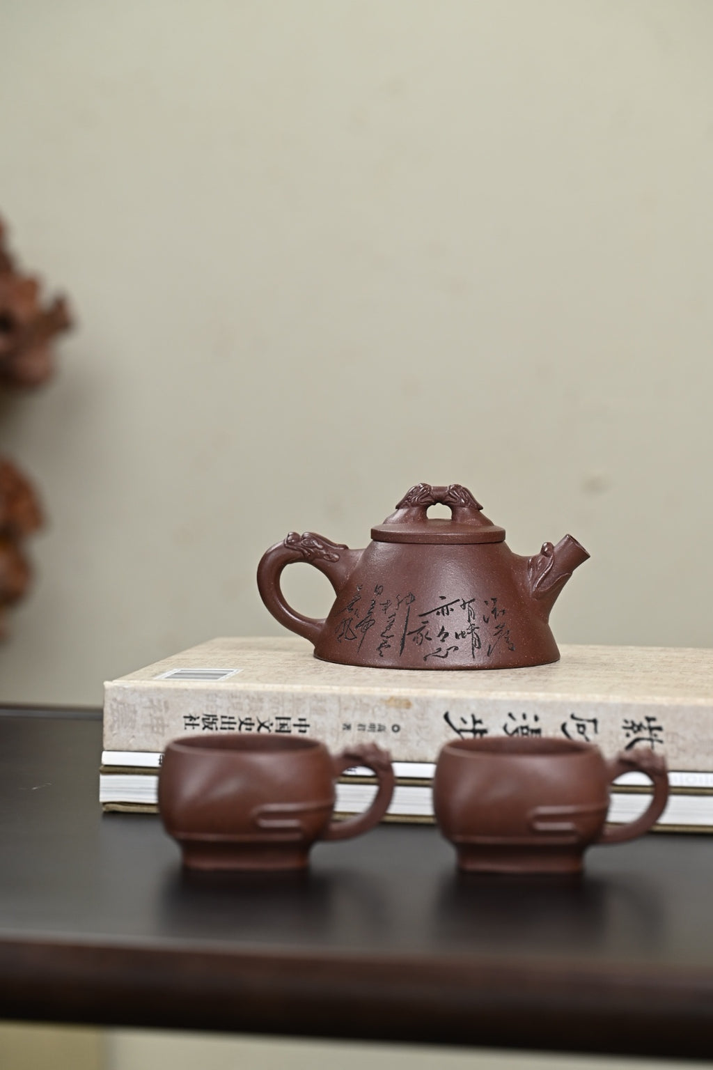 『霸王瓢』套组 紫玉金砂·壶180cc·杯80cc·内推·陈华军（国家级工艺美术师）