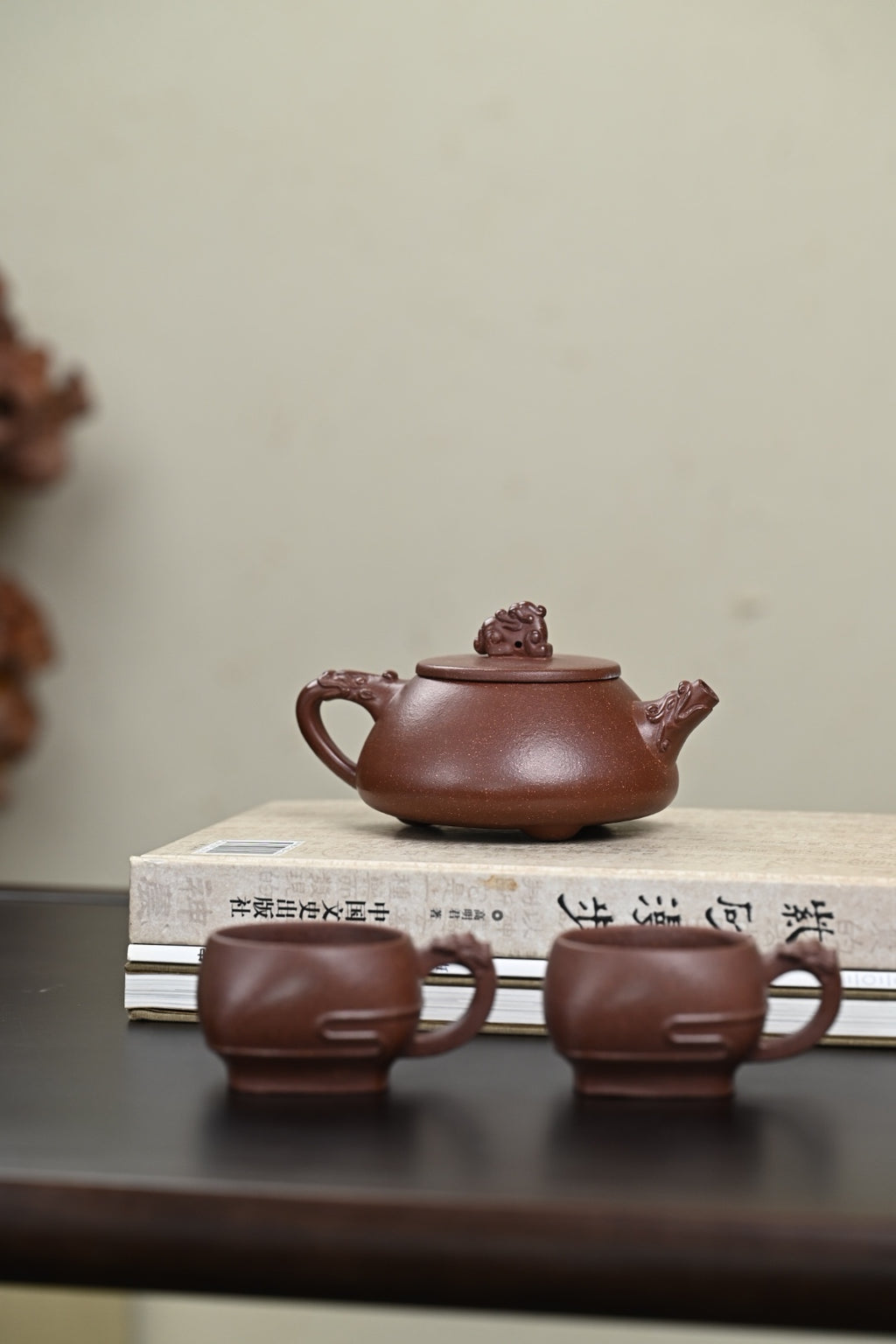 『石瓢』套组 紫玉金砂·壶280cc·杯80cc·内推·陈华军（国家级工艺美术师）