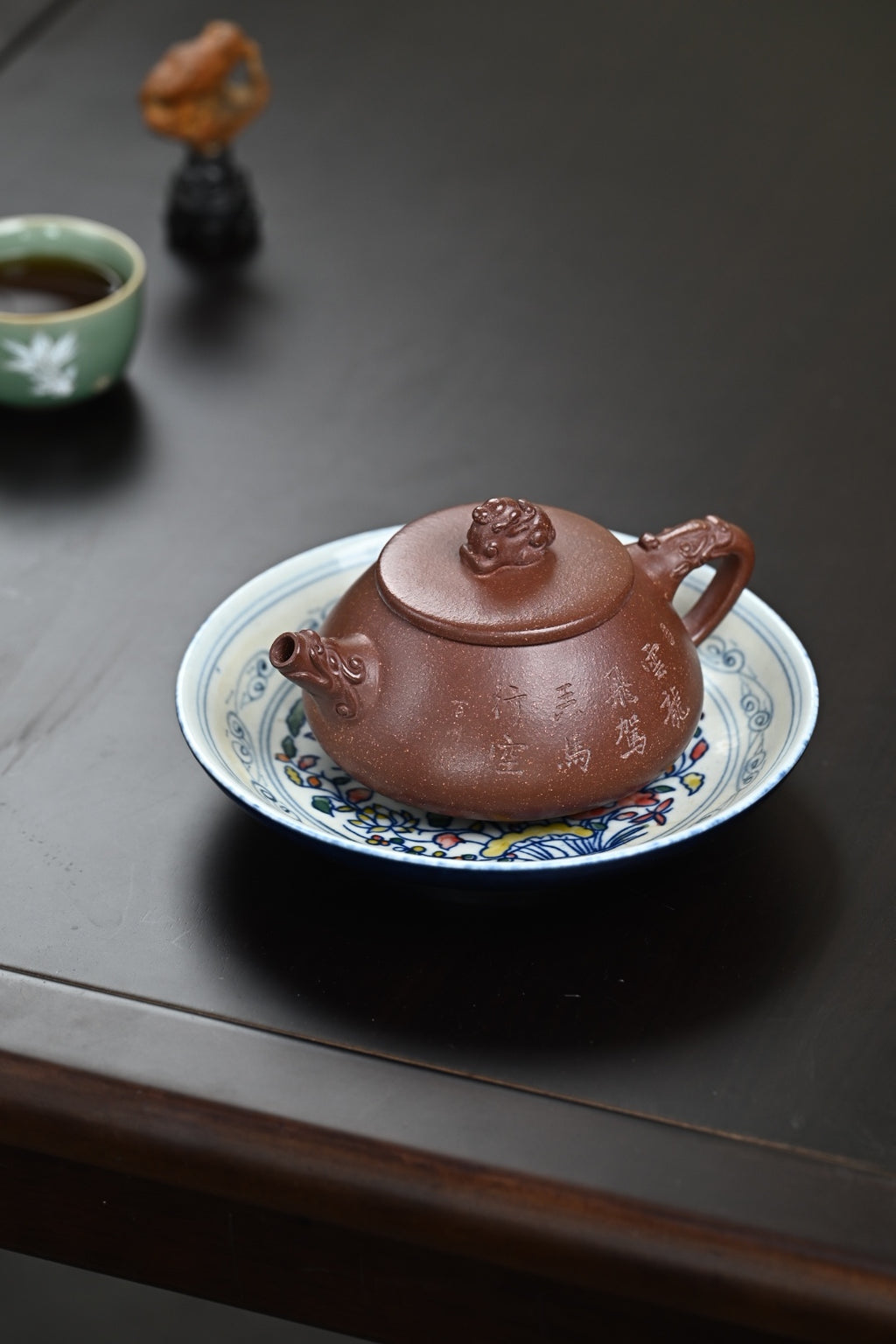 『石瓢』套组 紫玉金砂·壶280cc·杯80cc·内推·陈华军（国家级工艺美术师）