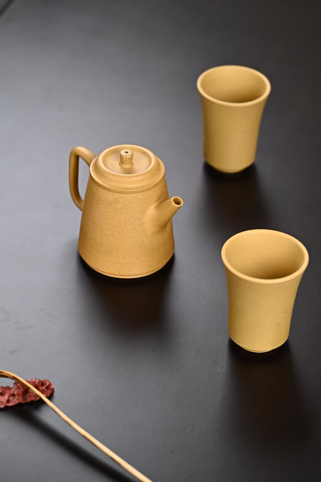特惠· 『高风亮节』套组 黄金段·壶容量210cc·杯容量110cc·10孔出水·内推·陈老师