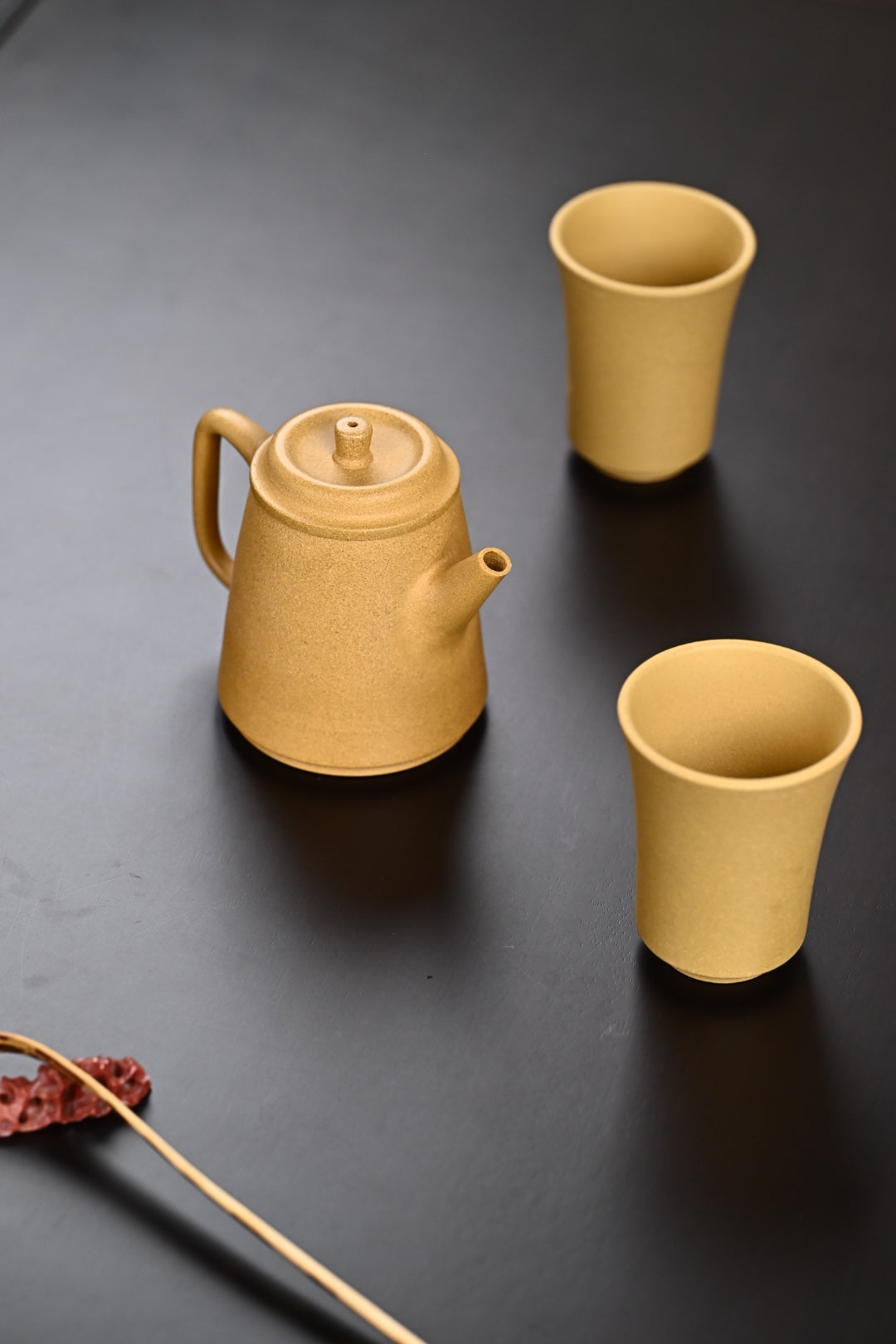 特惠· 『高风亮节』套组 黄金段·壶容量210cc·杯容量110cc·10孔出水·内推·陈老师