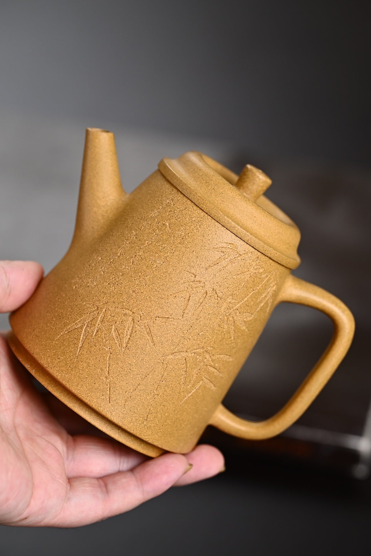 特惠· 『高风亮节』套组 黄金段·壶容量210cc·杯容量110cc·10孔出水·内推·陈老师