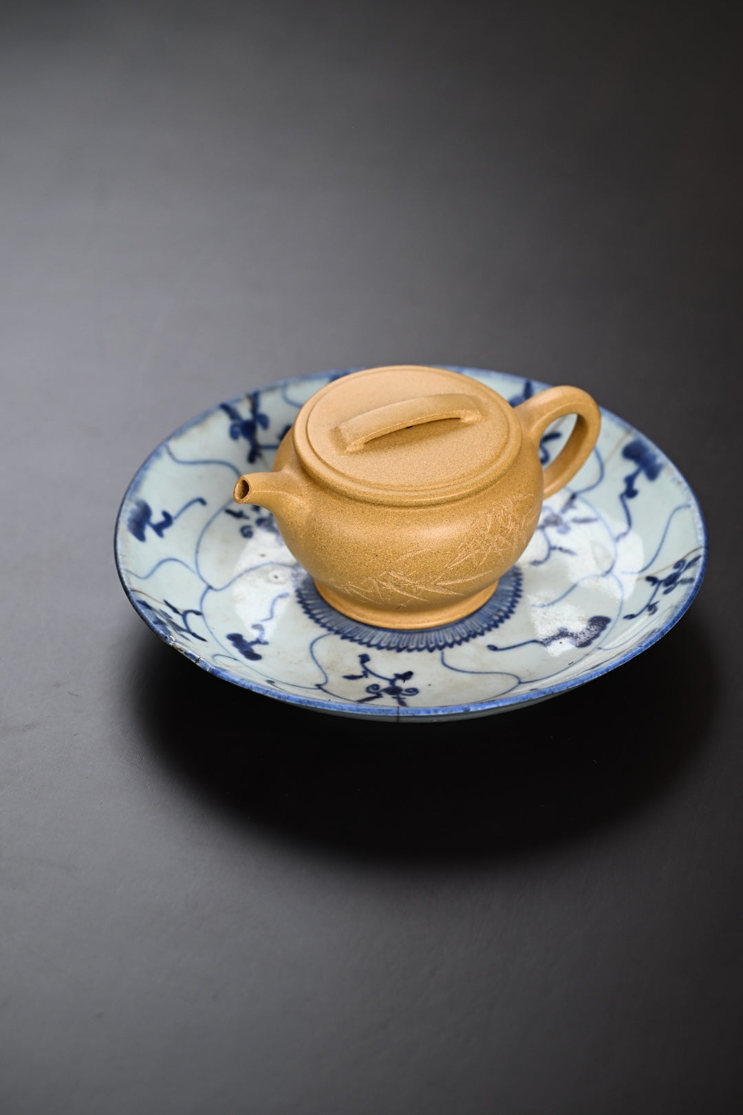 特惠· 『明式汉瓦』套组 黄金段·壶容量180cc·杯容量60cc·7孔出水·陈老师