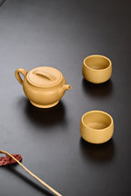 特惠· 『明式汉瓦』套组 黄金段·壶容量180cc·杯容量60cc·7孔出水·陈老师