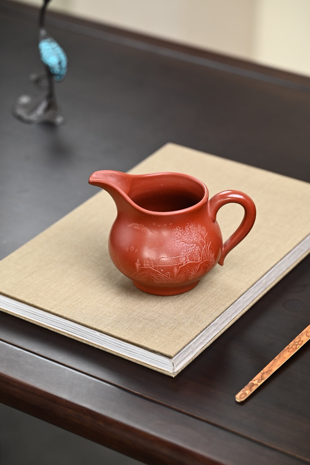 新品· 『公道杯』 皱皮朱泥·容量250cc（🈵️）