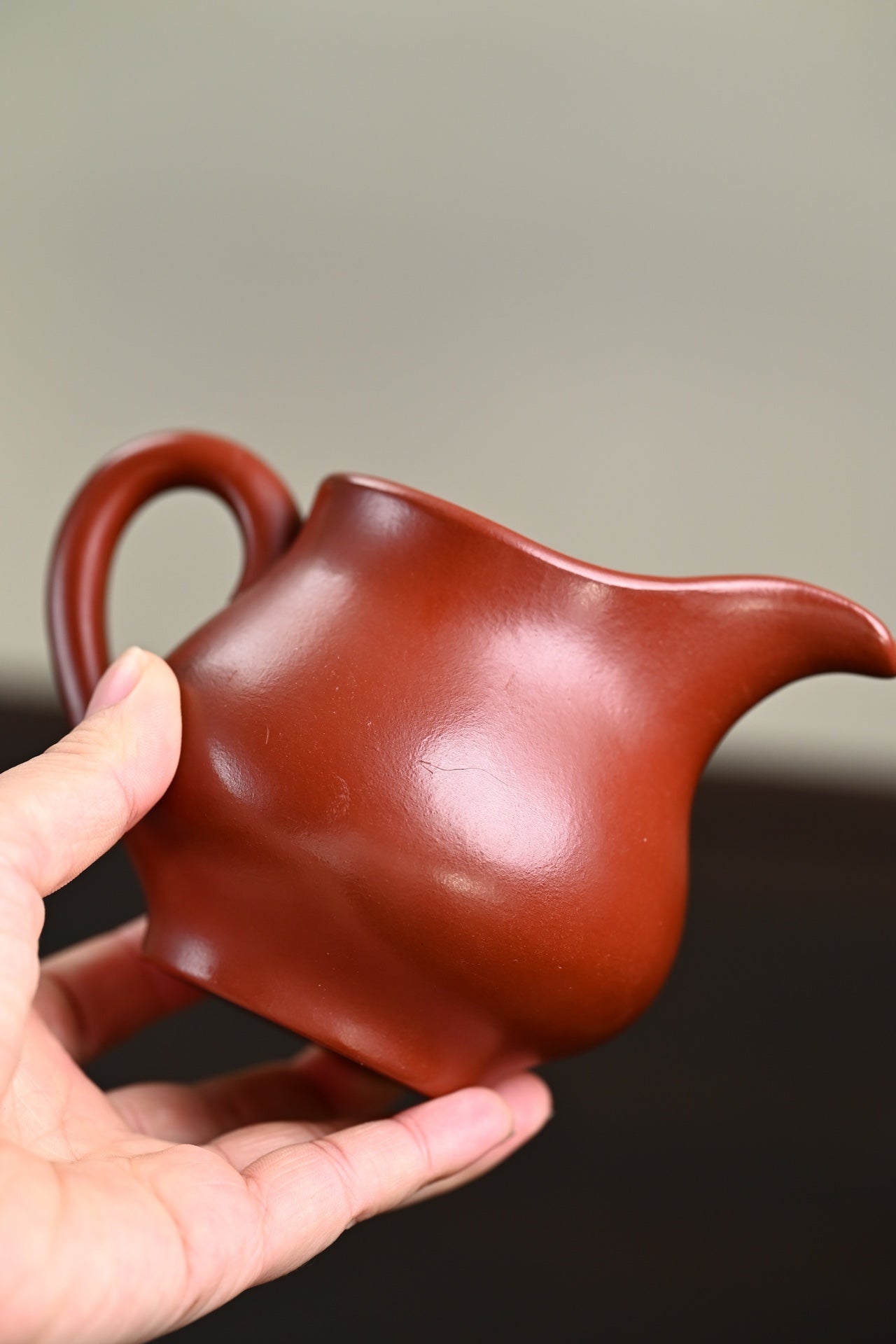 新品· 『公道杯』 皱皮朱泥·容量250cc（🈵️）