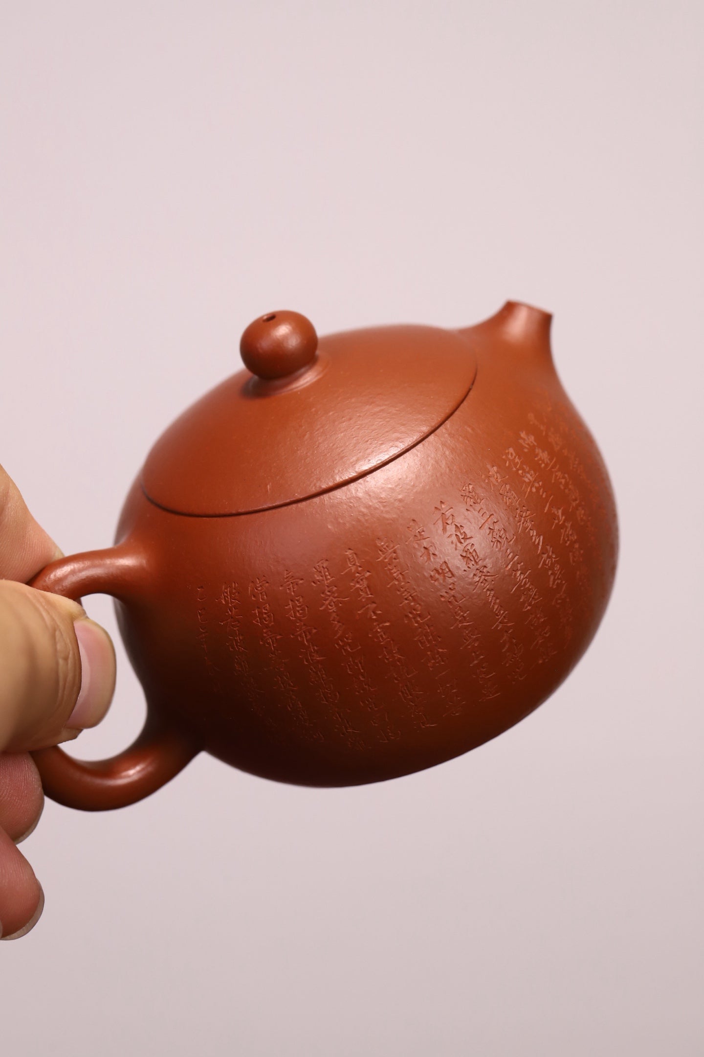 心经西施·全手工 网孔9孔出水  容量160cc 原矿梨皮朱泥