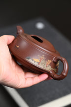 『牛盖莲子』 一厂老紫泥·容量220cc·14孔出水·韩惠琴（国家级高级工艺美术师）
