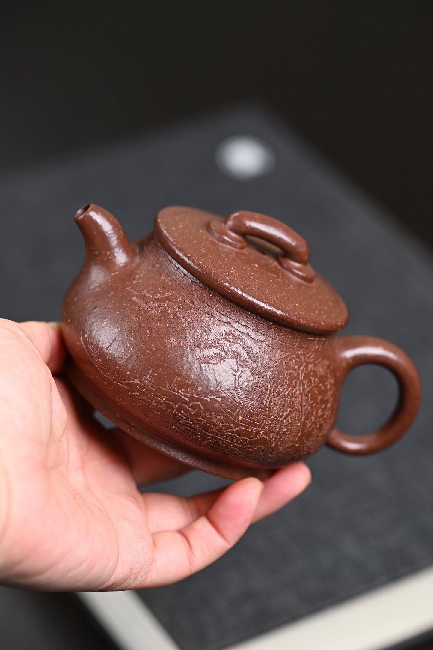 『儒相』 紫玉金砂·容量200cc·7孔出水·内推·韩惠琴（国家级高级工艺美术师）