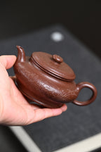 『虚扁』 紫玉金砂·容量170cc·7孔出水·内推·韩惠琴（国家级高级工艺美术师）