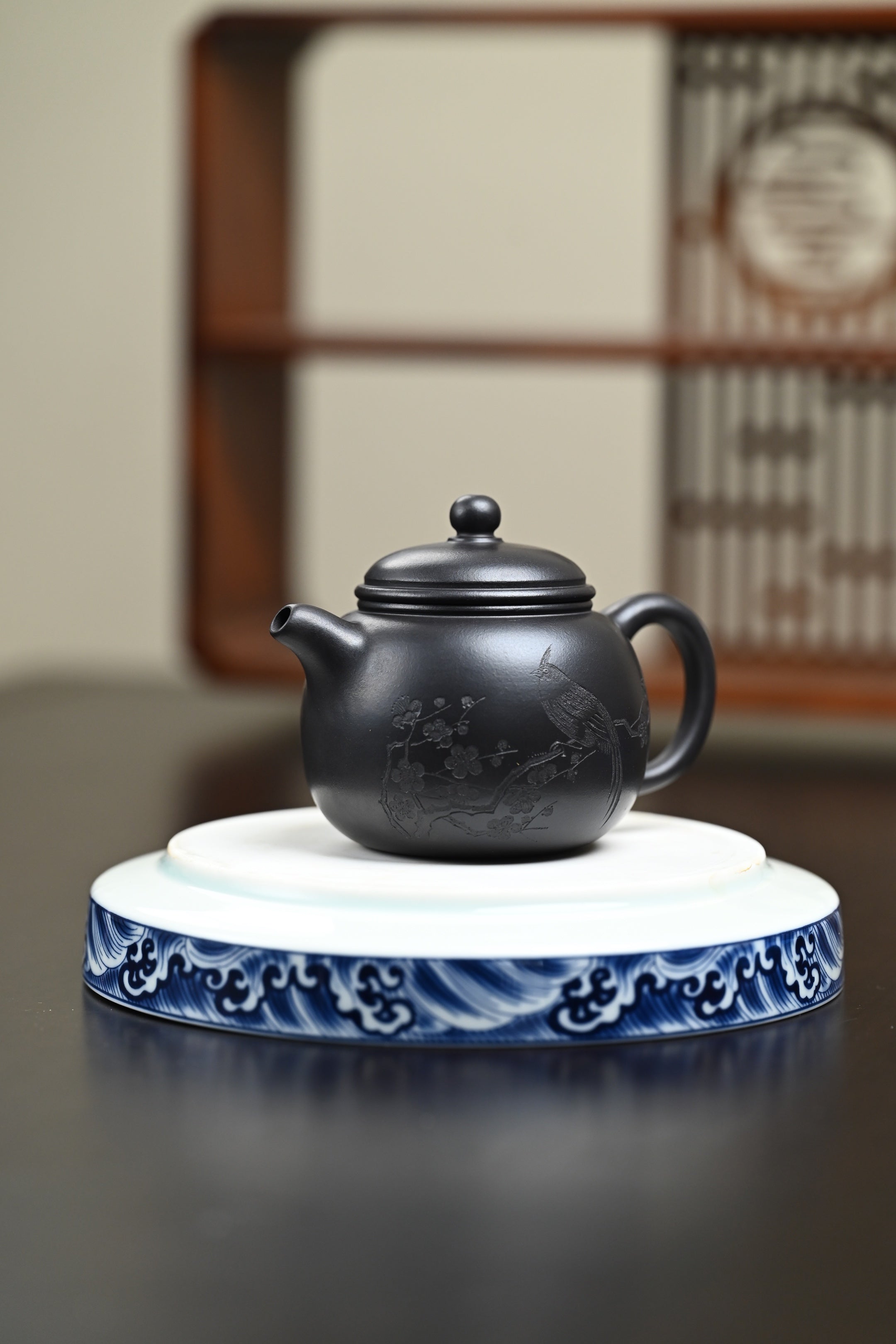 『匏尊』 石黄·容量190cc·9孔出水·内推·秦国萍（国家级高级工艺美术师）
