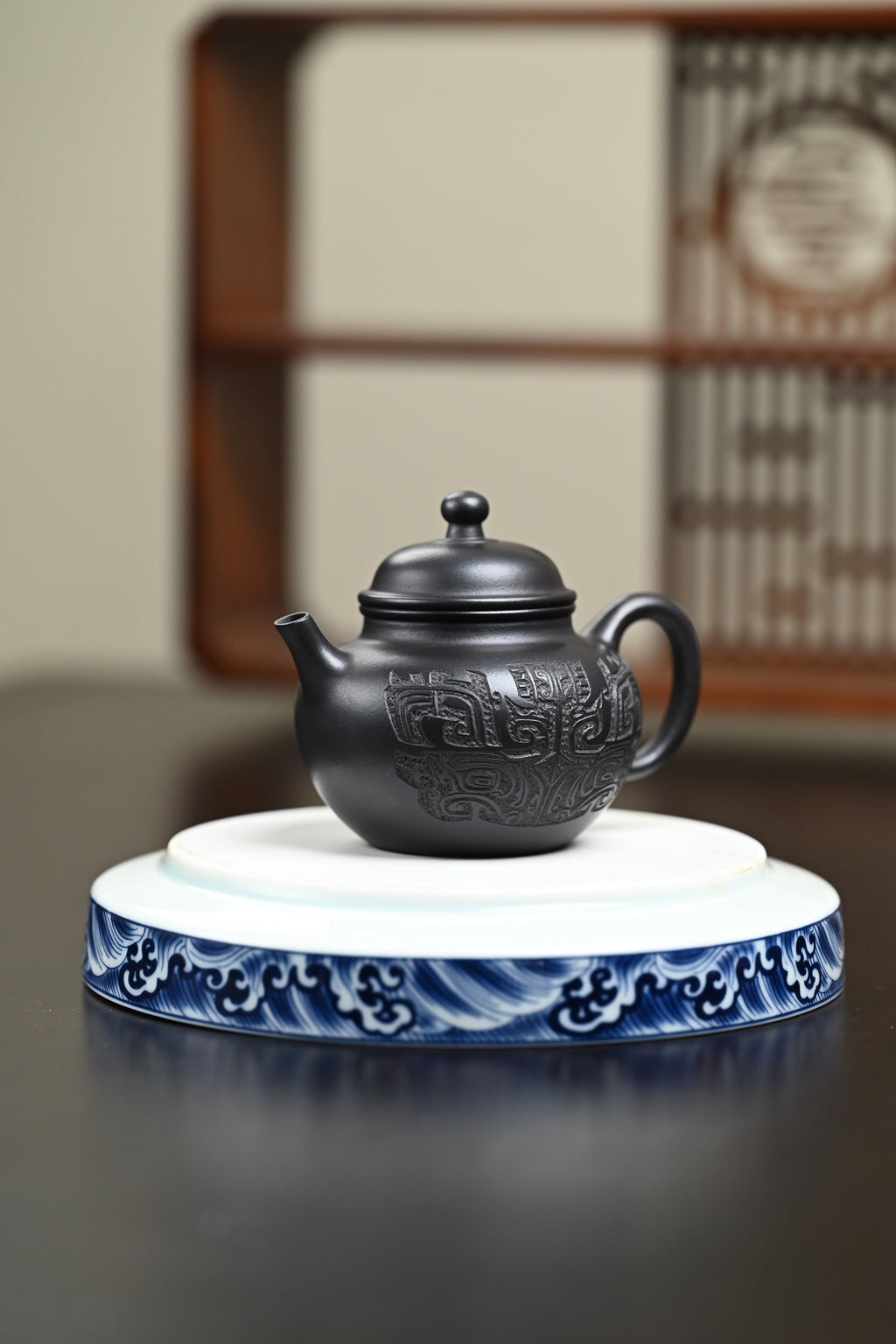 『古·莲子』 石黄·容量180cc·7孔出水·内推·秦国萍（国家级高级工艺美术师）