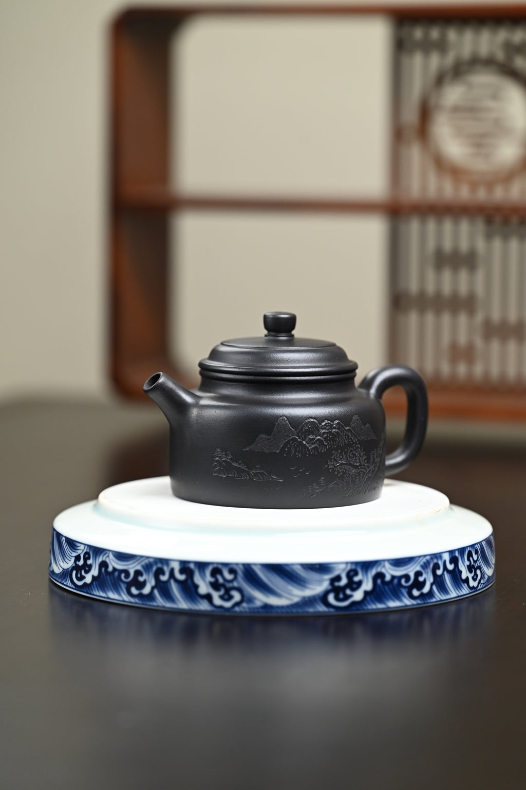 『德钟』 石黄·容量190cc·7孔出水·内推·秦国萍（国家级高级工艺美术师）