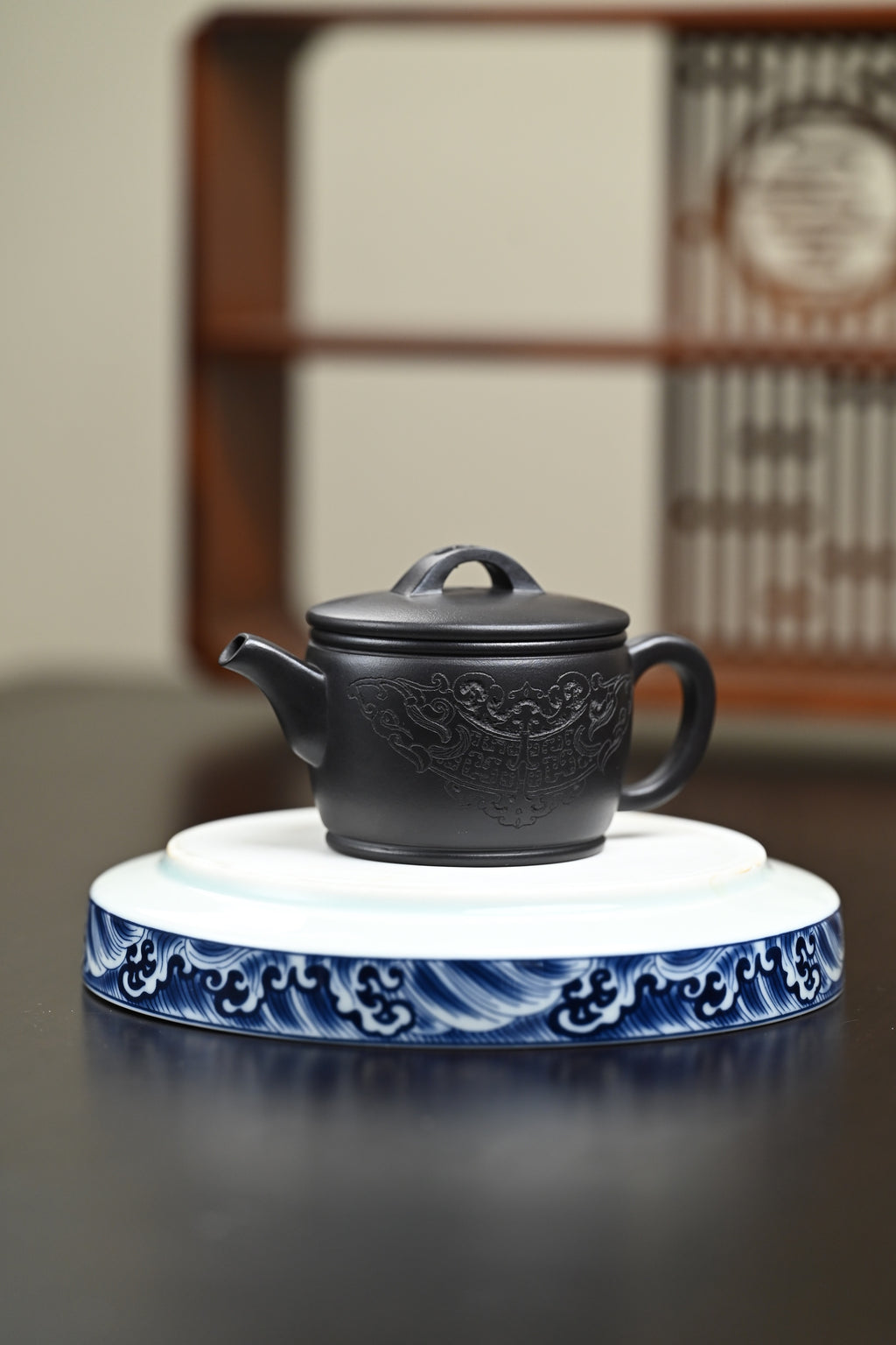 『汉瓦』 石黄·容量150cc·10孔出水·内推·秦国萍（国家级高级工艺美术师）