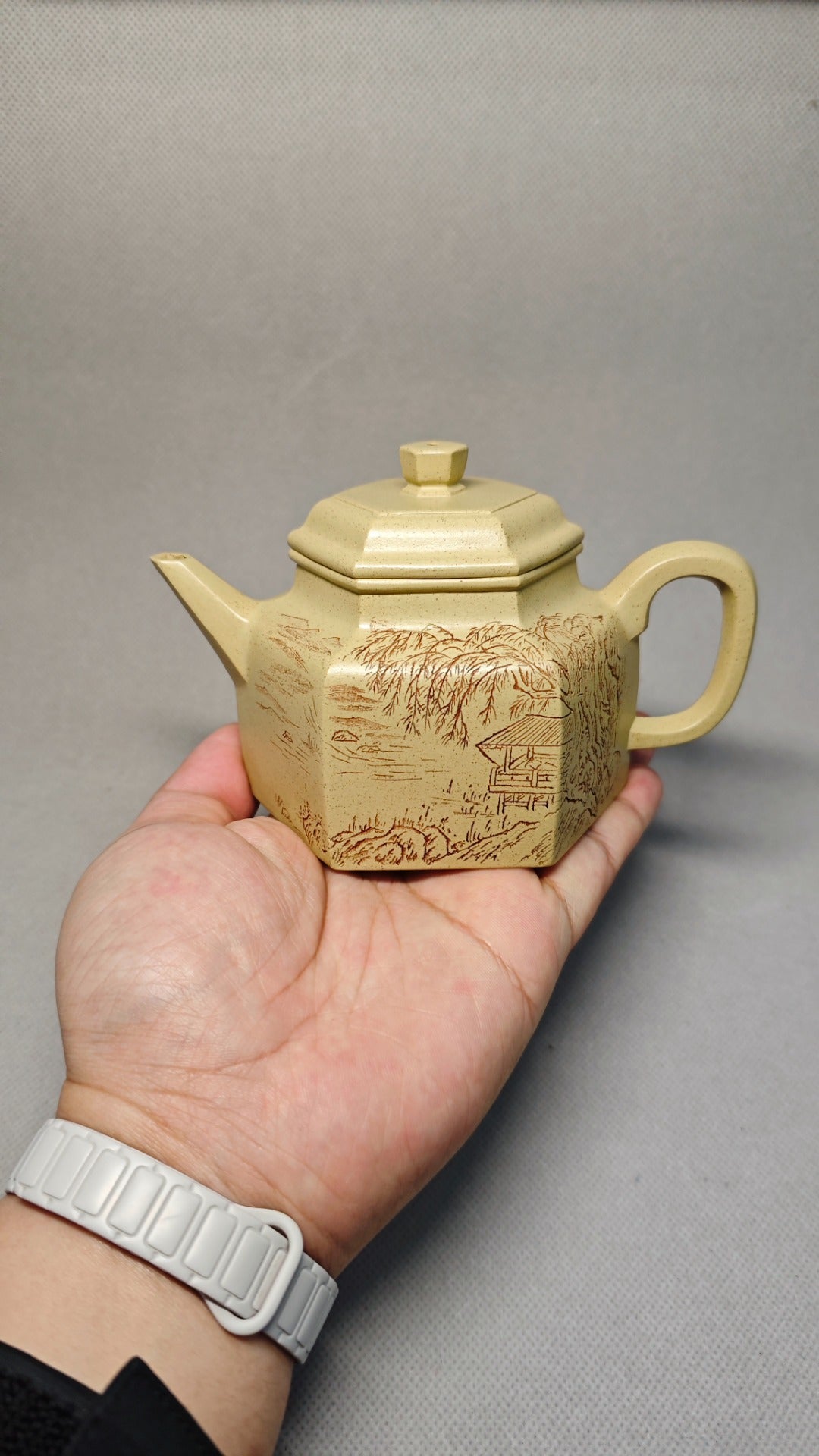 【六方德钟】焦亚强  (国家级工艺美术师) 原矿本山段 容量 270cc