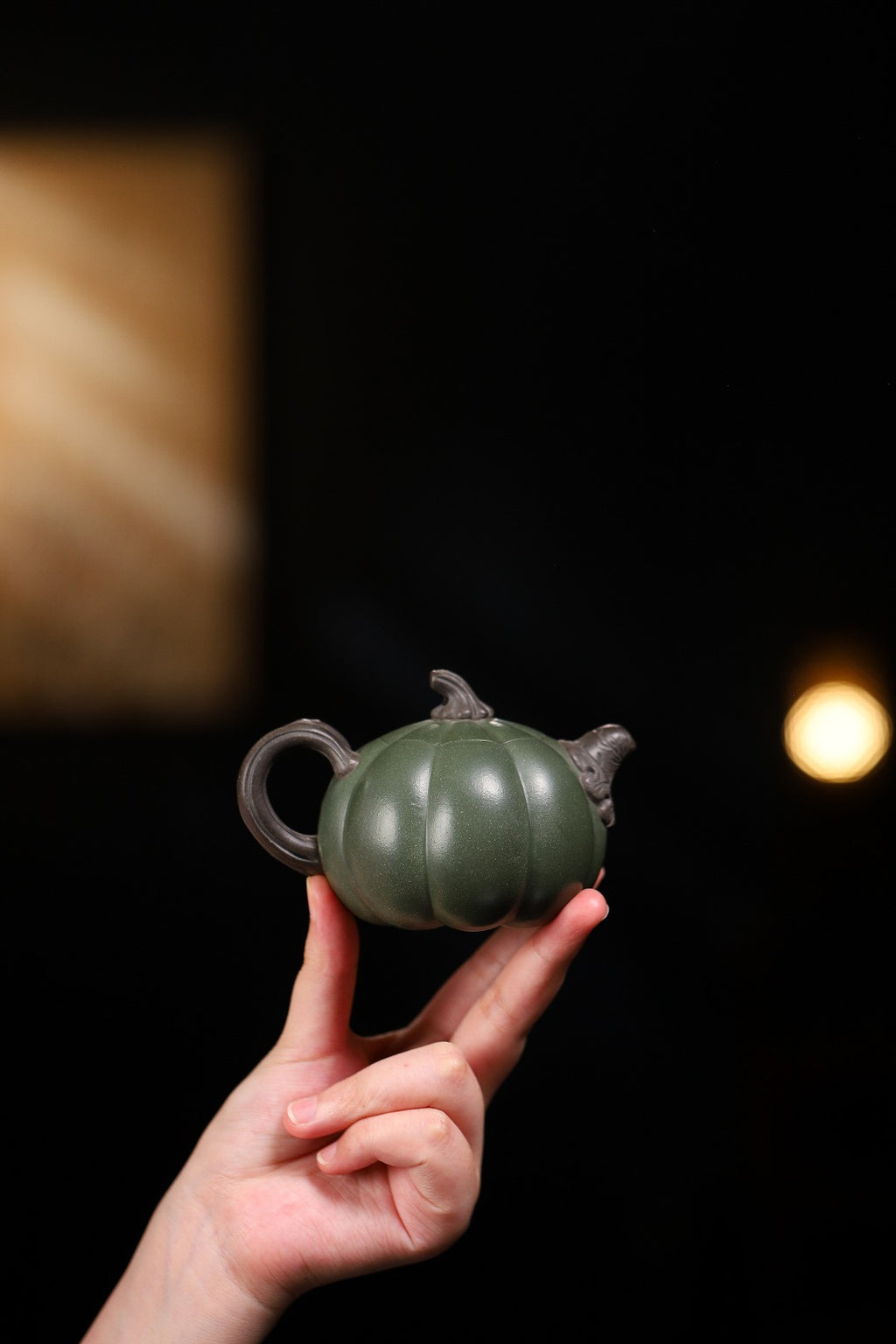 【南瓜壶】 制壶 范俊华（国家级工艺美术师）原矿绿泥 容量 170cc
