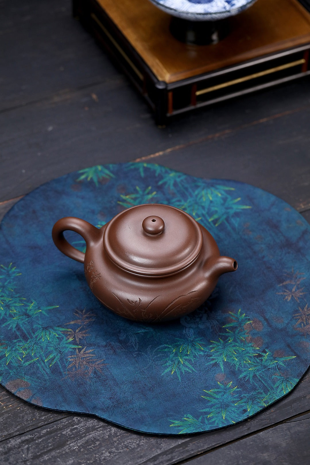 佳作鉴藏·仿古 老紫泥.约350cc 制壶 诸葛永南 民国十大陶刻家诸葛勋之子